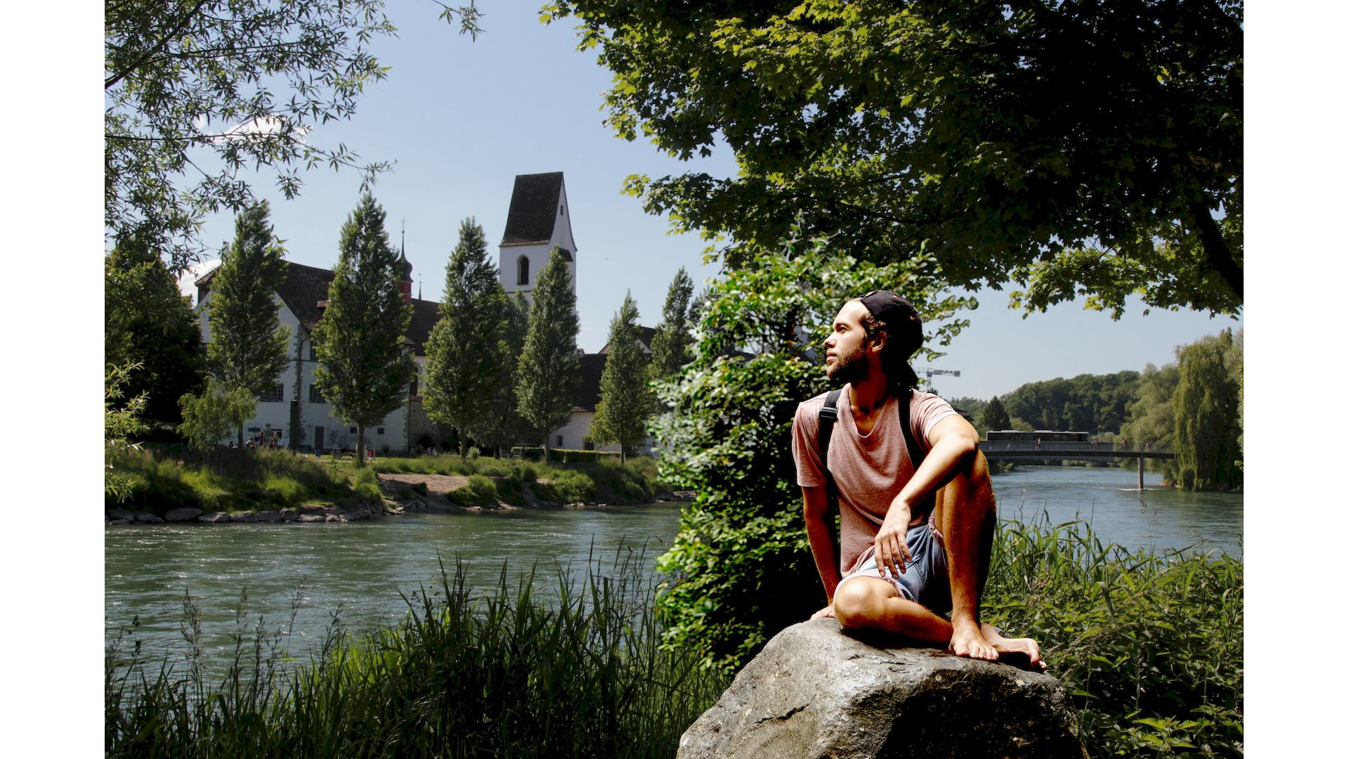 Tramper an der Reuss